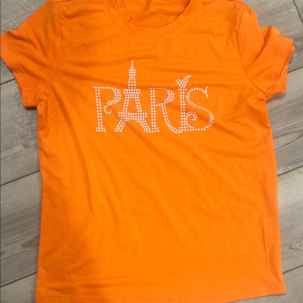 Orange Paris Kids T-Shirt